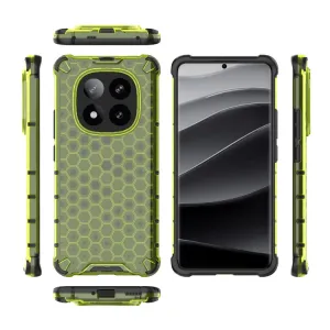 HONEYCOMB Ochranný kryt Xiaomi Redmi Note 14 Pro+ 5G zelený