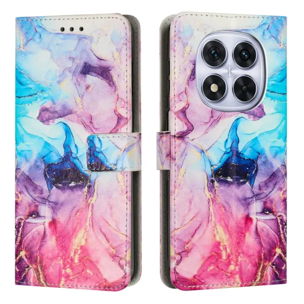 ART MARBLE Peňaženkový kryt pre Xiaomi Redmi Note 14 Pro 5G / Poco X7 BLUE PURPLE