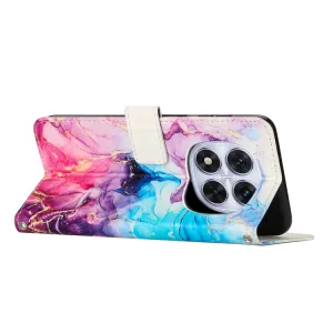 ART MARBLE Peňaženkový kryt pre Xiaomi Redmi Note 14 Pro 5G / Poco X7 BLUE PURPLE