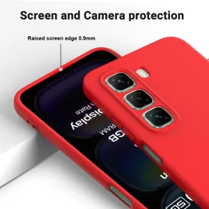 RUBBER Ochranný obal pre Infinix Hot 50 5G červený