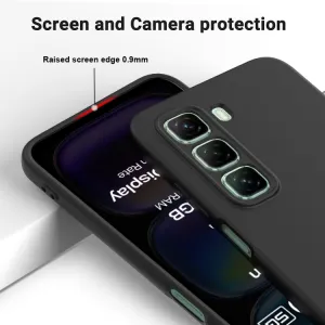 RUBBER Ochranný kryt pre Infinix Hot 50 čierny