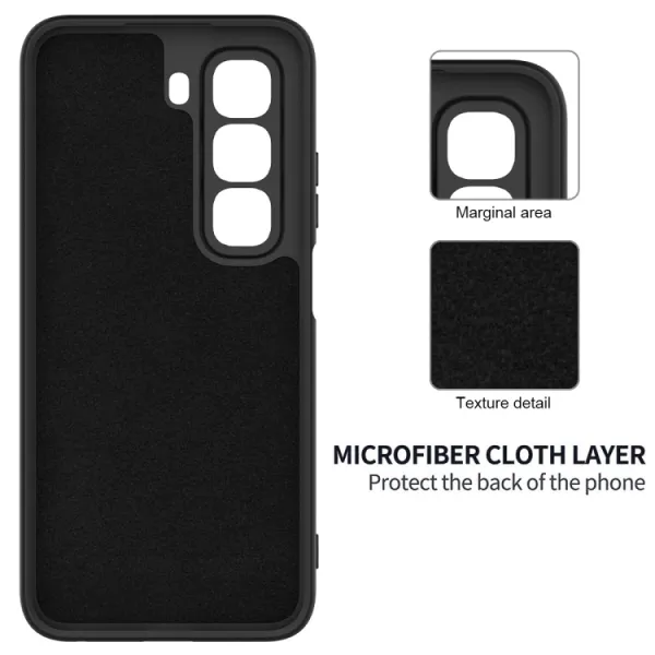 RUBBER Ochranný obal pre Infinix Hot 50 Pro čierny