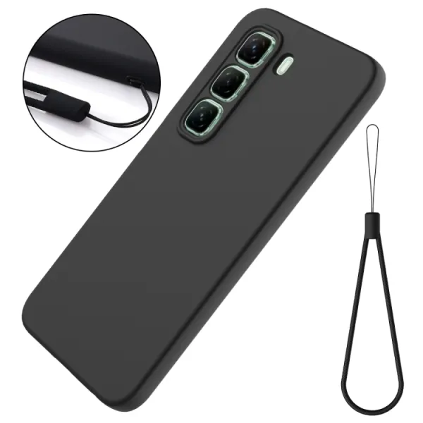 RUBBER Ochranný obal pre Infinix Hot 50 Pro čierny