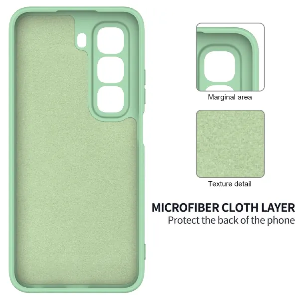 RUBBER Ochranný obal pre Infinix Hot 50 Pro+ zelený