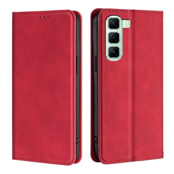 MAGNETIC Zaklápací kryt pre Infinix Hot 50 5G červený