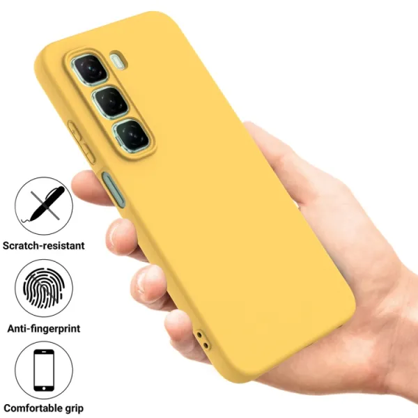 RUBBER Ochranný obal pre Infinix Hot 50 Pro žltý