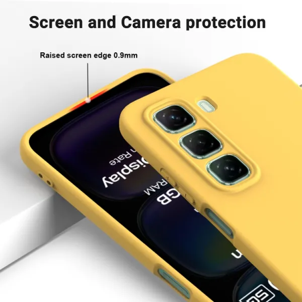 RUBBER Ochranný obal pre Infinix Hot 50 5G žltý
