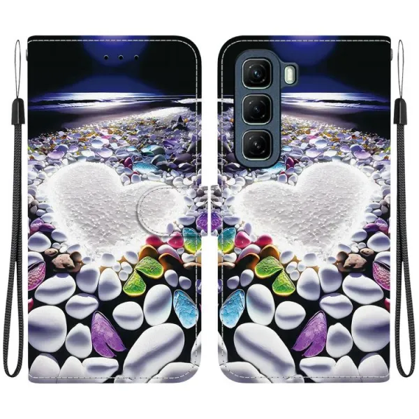 ART Peňaženkový kryt pre Infinix Hot 50 5G HEART
