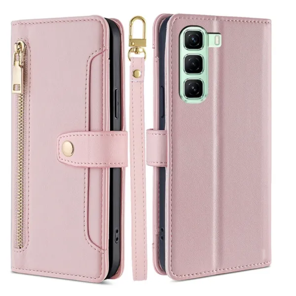 PASTEL Peňaženkové puzdro pre Infinix Hot 50 5G ružové