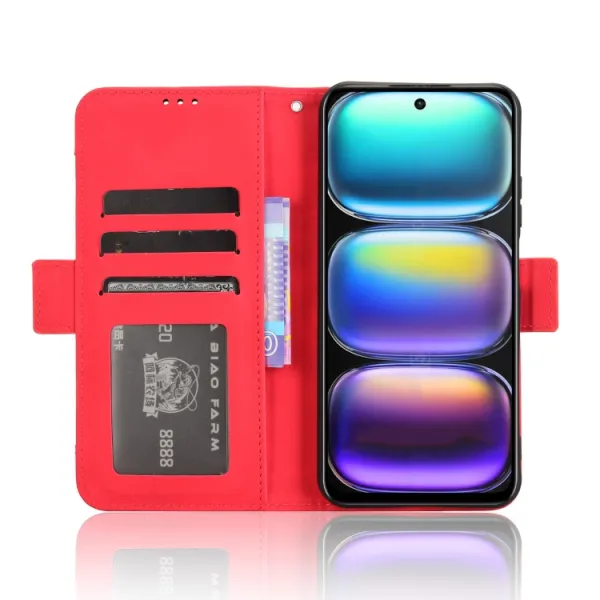SLOT Peňaženkový obal pre Infinix Hot 50 červený