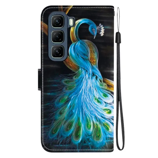 ART Peňaženkový kryt pre Infinix Hot 50 5G PEACOCK