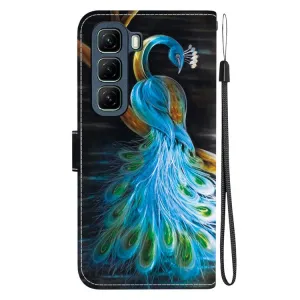 ART Peňaženkový kryt pre Infinix Hot 50 5G PEACOCK