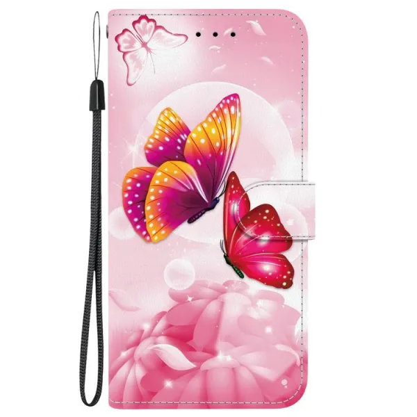 ART Peňaženkový kryt pre Infinix Hot 50 5G PINK BUTTERFLIES