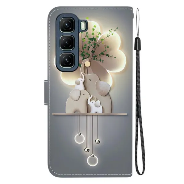 ART Peňaženkový kryt pre Infinix Hot 50 5G ELEPHANTS