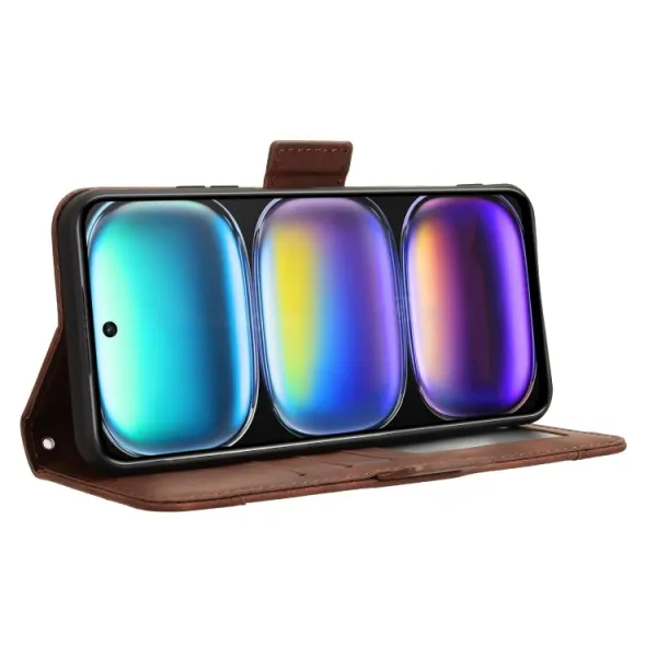 SLOT Peňaženkový obal pre Infinix Hot 50 5G hnedý
