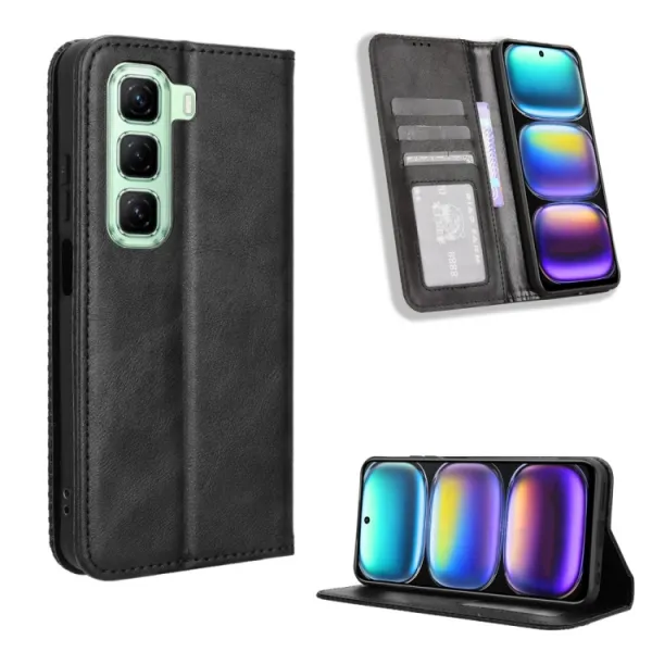 BUSINESS Peňaženkový kryt pre Infinix Hot 50 čierny