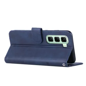 STITCHED Peňaženkový kryt pre Infinix Hot 50 modrý