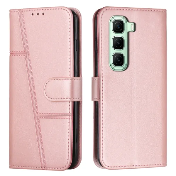 STITCHED Peňaženkový kryt pre Infinix Hot 50 5G ružový