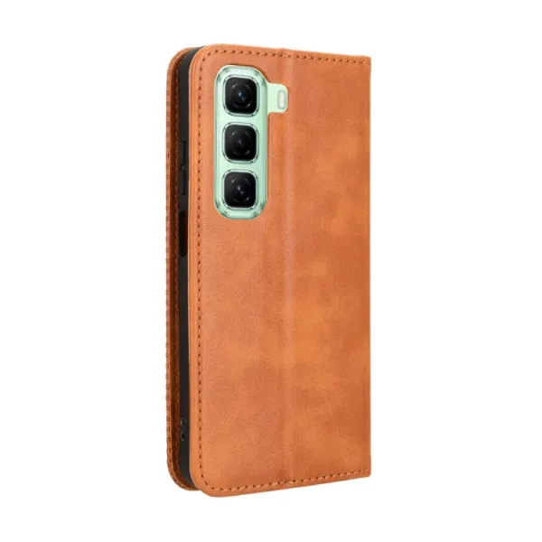 BUSINESS Peňaženkový kryt pre Infinix Hot 50 hnedý