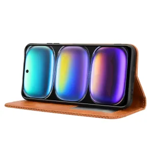 BUSINESS Peňaženkový kryt pre Infinix Hot 50 hnedý
