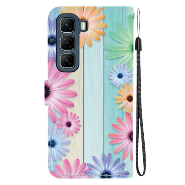 ART Peňaženkový kryt pre Infinix Hot 50 5G SUNFLOWERS