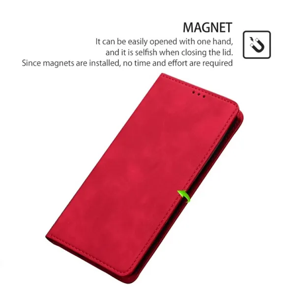 MAGNETIC Zaklápací kryt pre Infinix Hot 50 5G červený