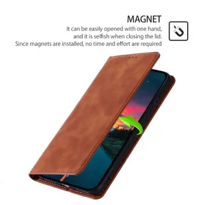 MAGNETIC Zaklápací kryt pre Infinix Hot 50 5G svetlohnedý