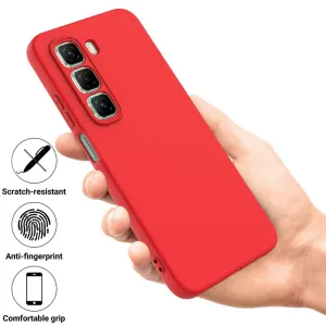 RUBBER Ochranný obal pre Infinix Hot 50 Pro+ červený