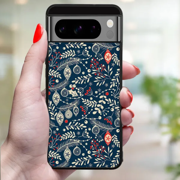 MY ART Kryt s vianočným dizajnom Google Pixel 8 Pro MISTLETOE (070)