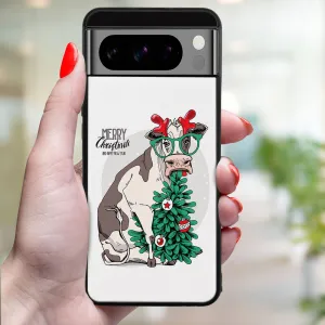 MY ART Kryt s vianočným dizajnom Google Pixel 8 Pro MERRY CHRISTMAS (074)