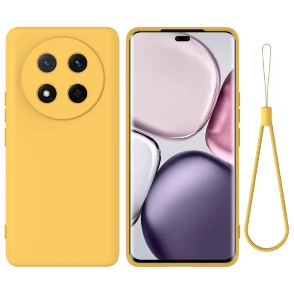 RUBBER Ochranný obal pre Honor Magic7 Lite 5G žltý