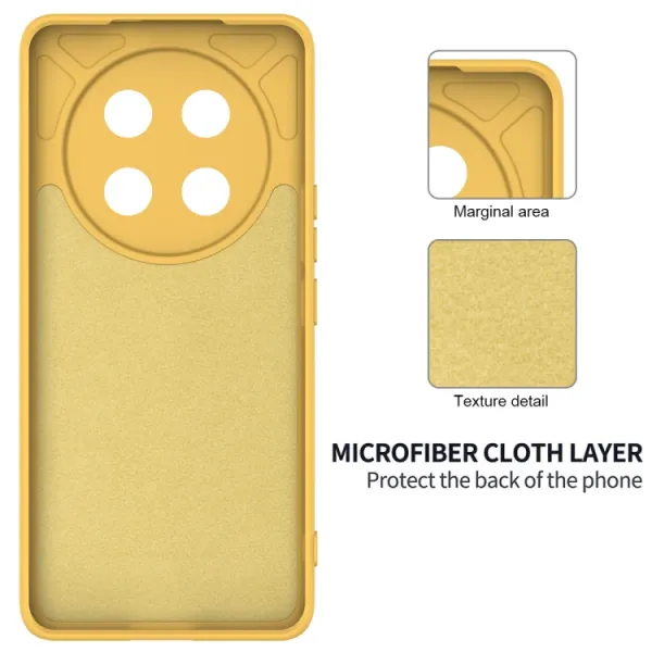 RUBBER Ochranný obal pre Honor Magic7 Lite 5G žltý