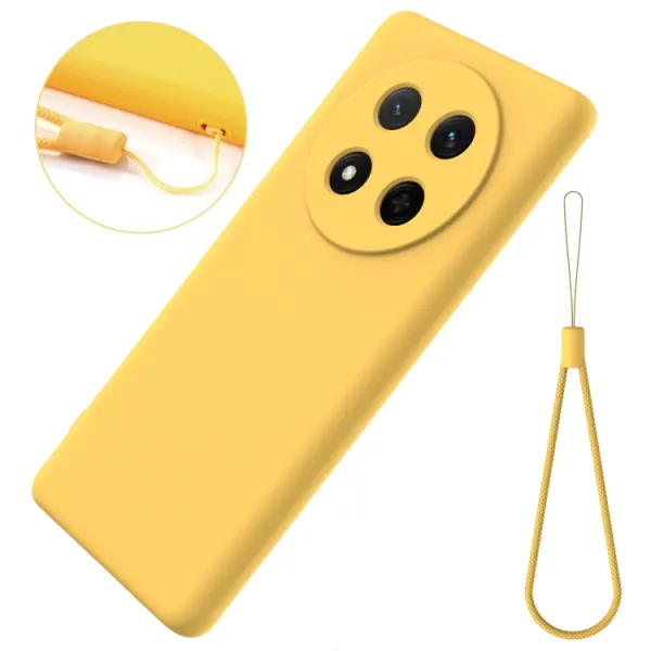 RUBBER Ochranný obal pre Honor Magic7 Lite 5G žltý