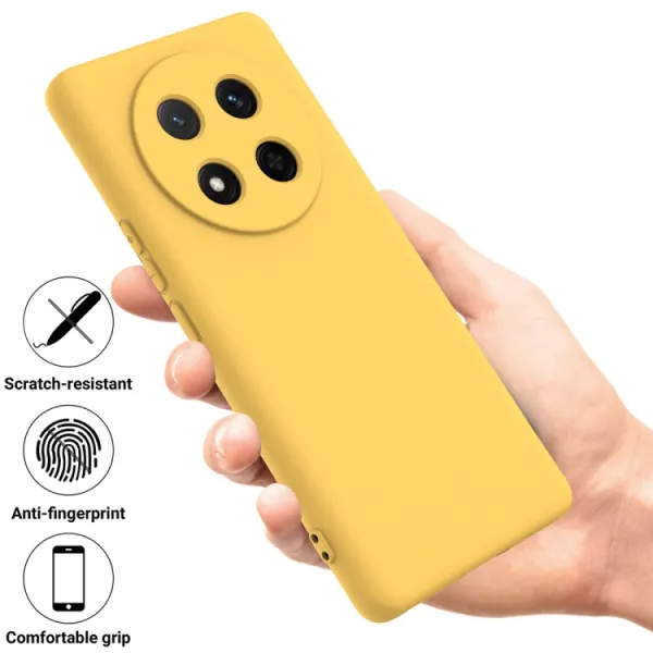RUBBER Ochranný obal pre Honor Magic7 Lite 5G žltý