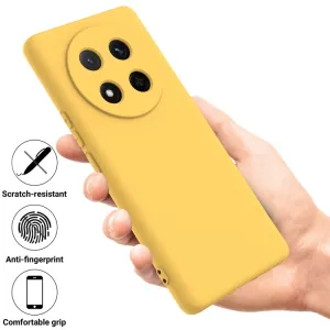 RUBBER Ochranný obal pre Honor Magic7 Lite 5G žltý