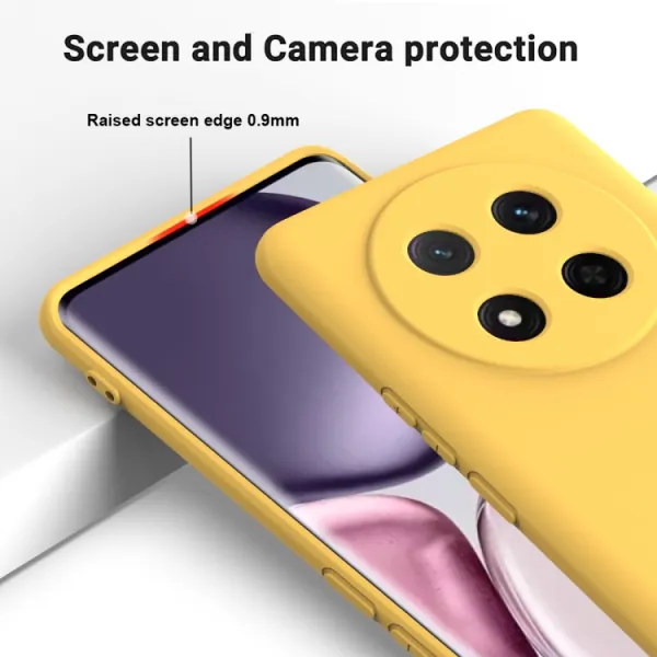 RUBBER Ochranný obal pre Honor Magic7 Lite 5G žltý