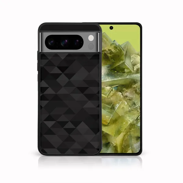 MY ART Ochranný kryt pre Google Pixel 8 Pro BLACK TRIANGLES (232)