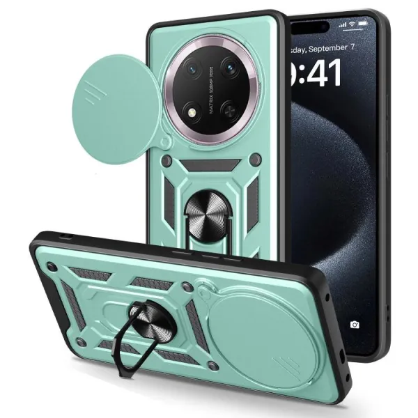 RING CAMERA Kryt s držiakom pre Honor Magic7 Lite 5G zelený