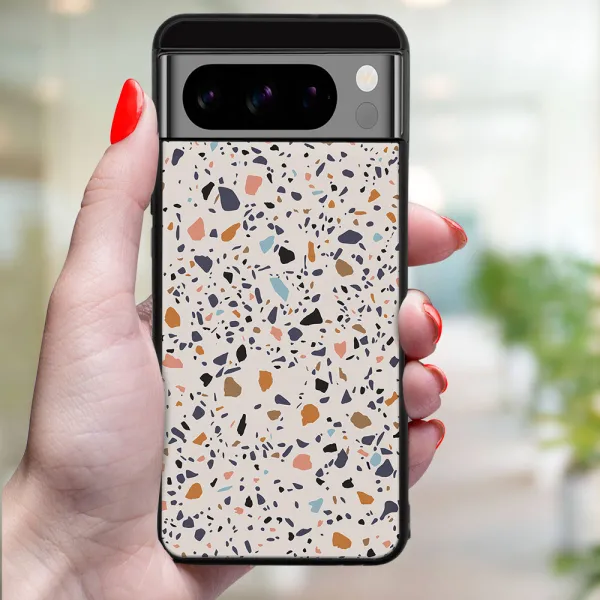 MY ART Ochranný kryt pre Google Pixel 8 Pro BEIGE TERRAZZO (162)