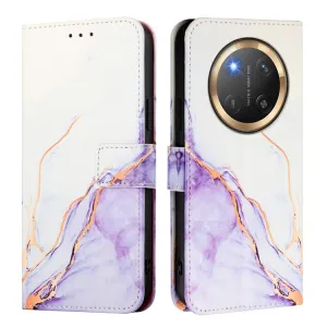 ART MARBLE Peňaženkový kryt pre Honor Magic7 Lite 5G WHITE PURPLE