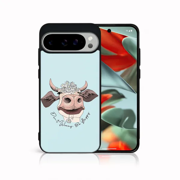 MY ART Ochranný kryt pre Google Pixel 9 Pro HAPPY COW (181)