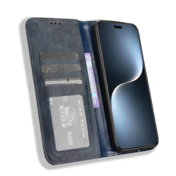 BUSINESS Peňaženkové puzdro pre Honor Magic7 Pro 5G modré