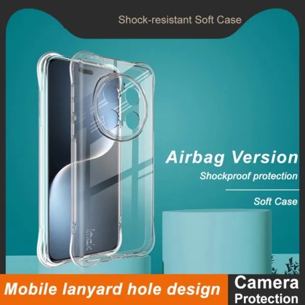 IMAK AIRBAG Extra odolný kryt Honor Magic7 Pro 5G priehľadný