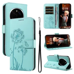 ART DANDELION Peňaženkové puzdro pre Honor Magic7 Pro 5G tyrkysové