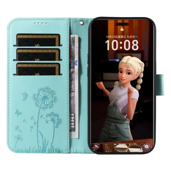 ART DANDELION Peňaženkové puzdro pre Honor Magic7 Pro 5G tyrkysové