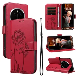 ART DANDELION Peňaženkové puzdro pre Honor Magic7 Pro 5G červené