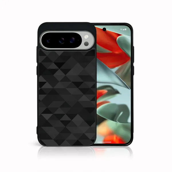 MY ART Ochranný kryt pre Google Pixel 9 Pro BLACK TRIANGLES (232)