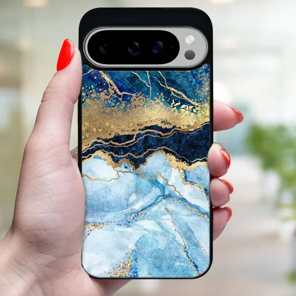 MY ART Ochranný kryt pre Google Pixel 9 Pro BLUE MARBLE (141)
