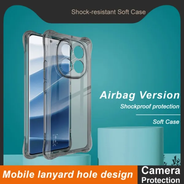 IMAK AIRBAG Extra odolný kryt Xiaomi Redmi Note 14 Pro 5G / Poco X7 čierny