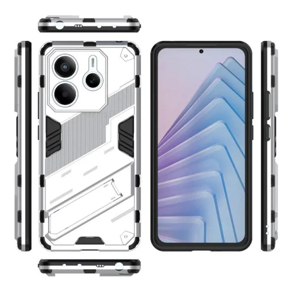 BIB Ochranný obal so stojanom pre Xiaomi Redmi Note 14 5G biely